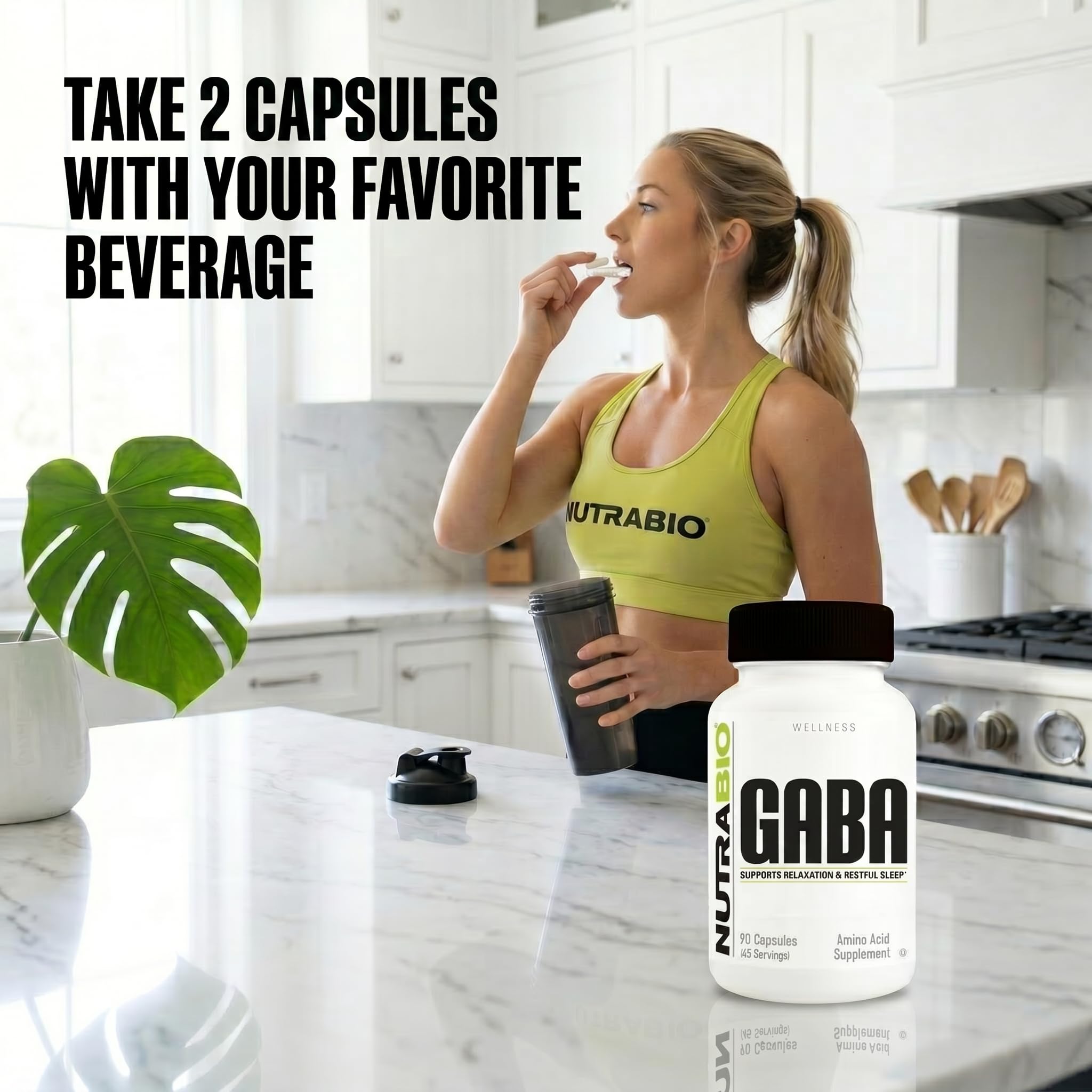 NutraBio 100% Pure GABA Supplement (Gamma-Aminobutyric Acid), 500mg - May Help with Healthy Sleep and Relaxation, 90 Capsules - Image 8