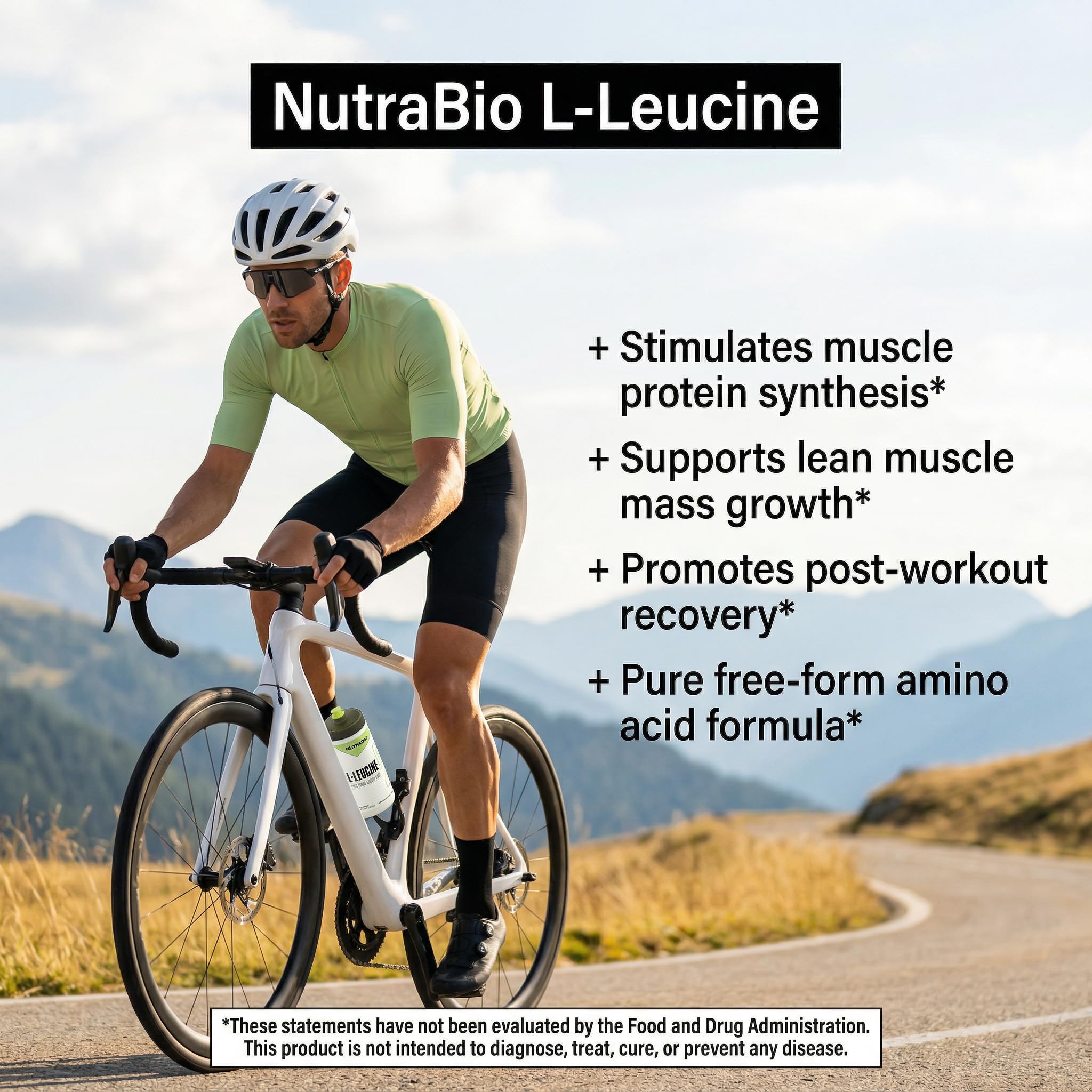 NutraBio 100% Pure L-Leucine - Muscle Recovery and Support - Naturally Fermented Free Form Amino Acid - Vegan, Non-GMO, Gluten Free - (500 Grams) - Image 5