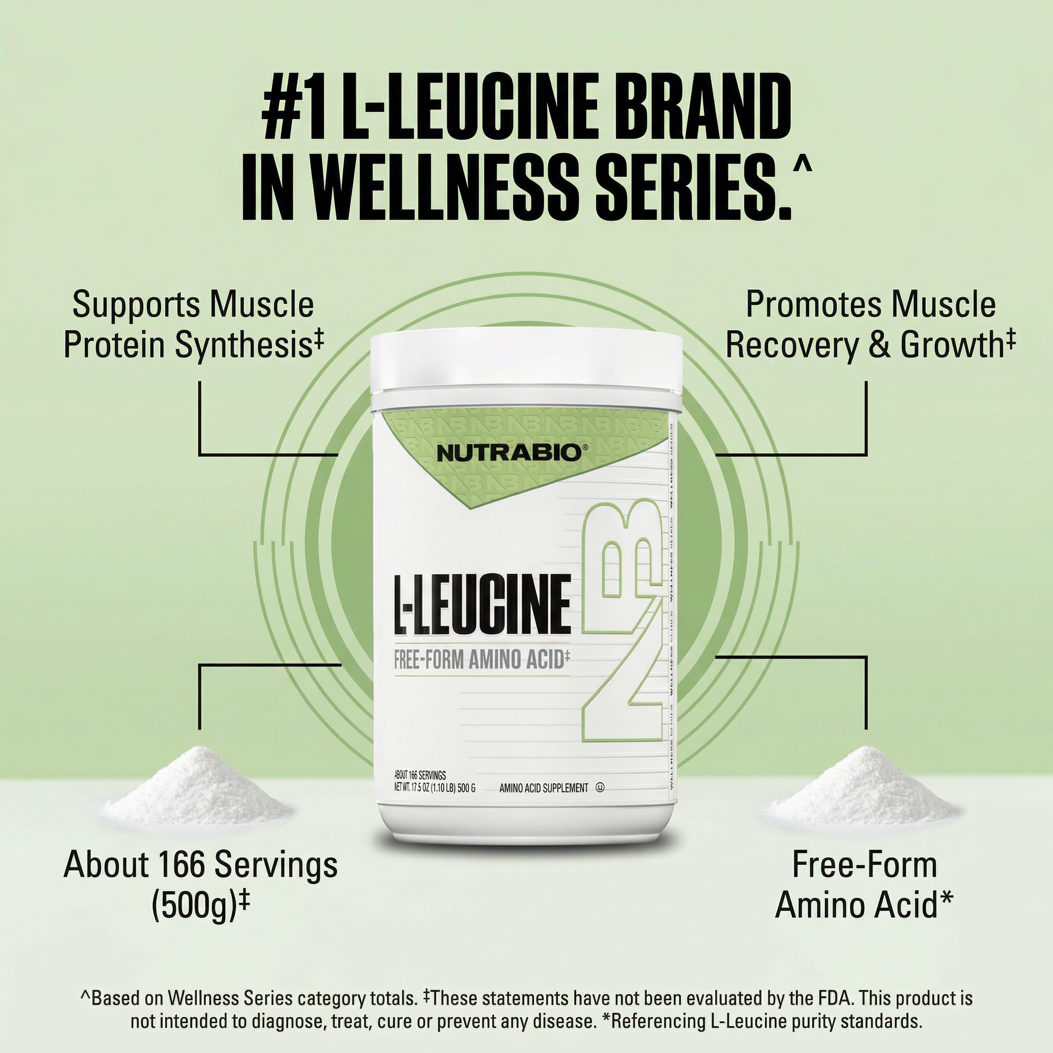 NutraBio 100% Pure L-Leucine - Muscle Recovery and Support - Naturally Fermented Free Form Amino Acid - Vegan, Non-GMO, Gluten Free - (500 Grams) - Image 7