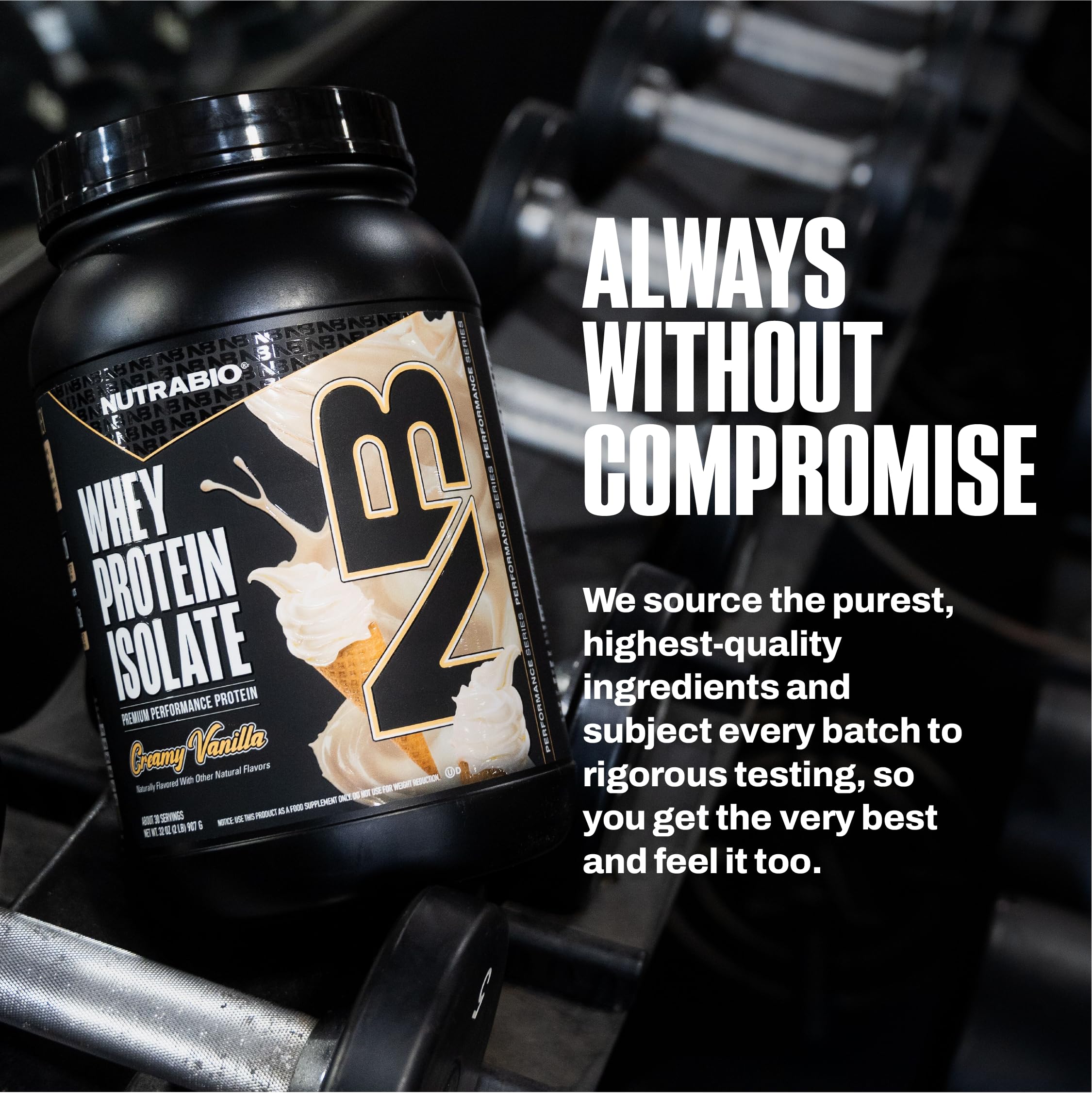 NutraBio 100% Whey Protein Isolate Protein Powder, 25g Protein with Complete Amino Acid Profile, Non-GMO, Soy & Gluten Free, Low Carb, Low Calorie Whey Protein Powder, Creamy Vanilla, 2 Lbs - Image 8