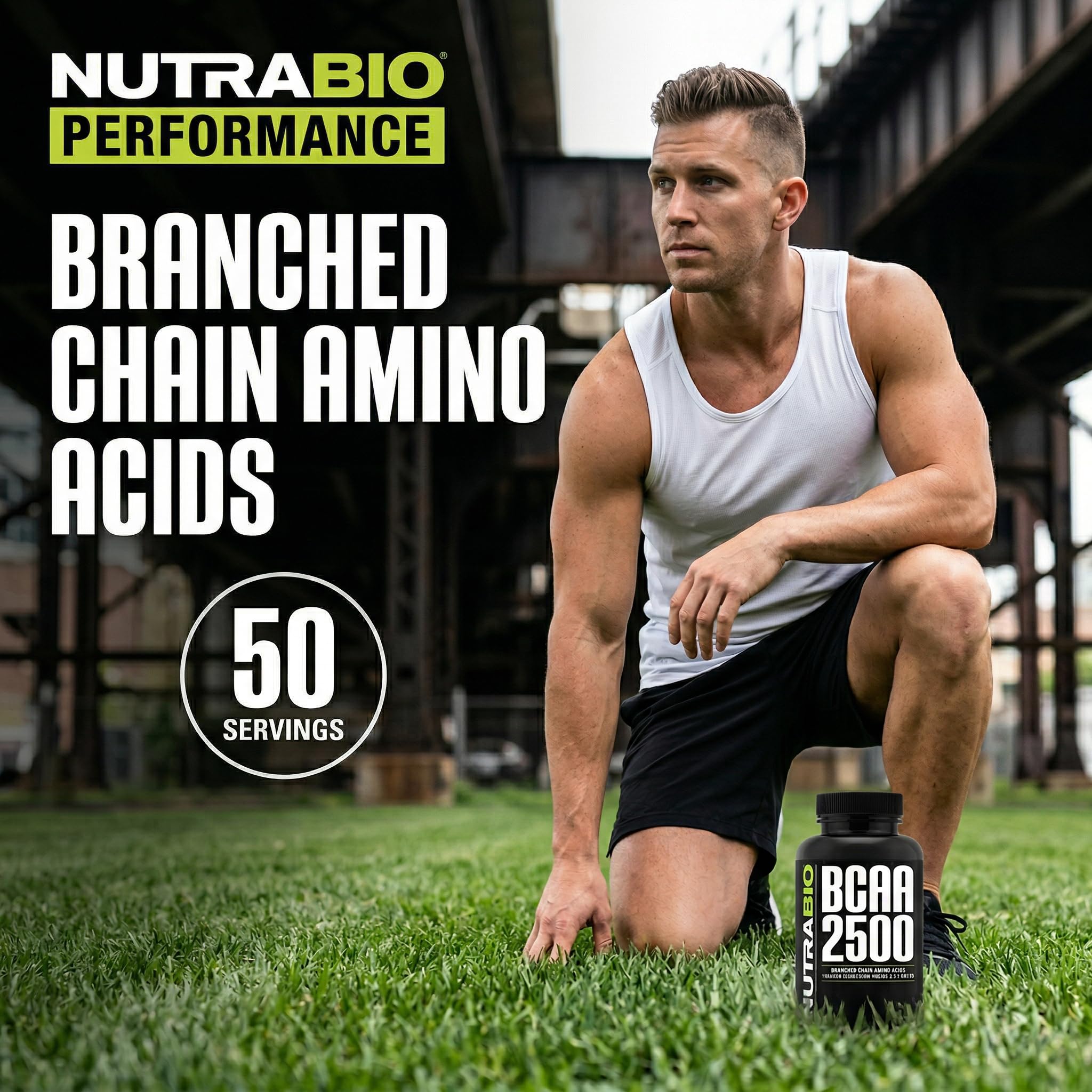 NutraBio – BCAA 2500 – Branched Chain Amino Acids – Support New Muscle Growth and Prevent Muscle Breakdown – 250 Capsules - Image 4