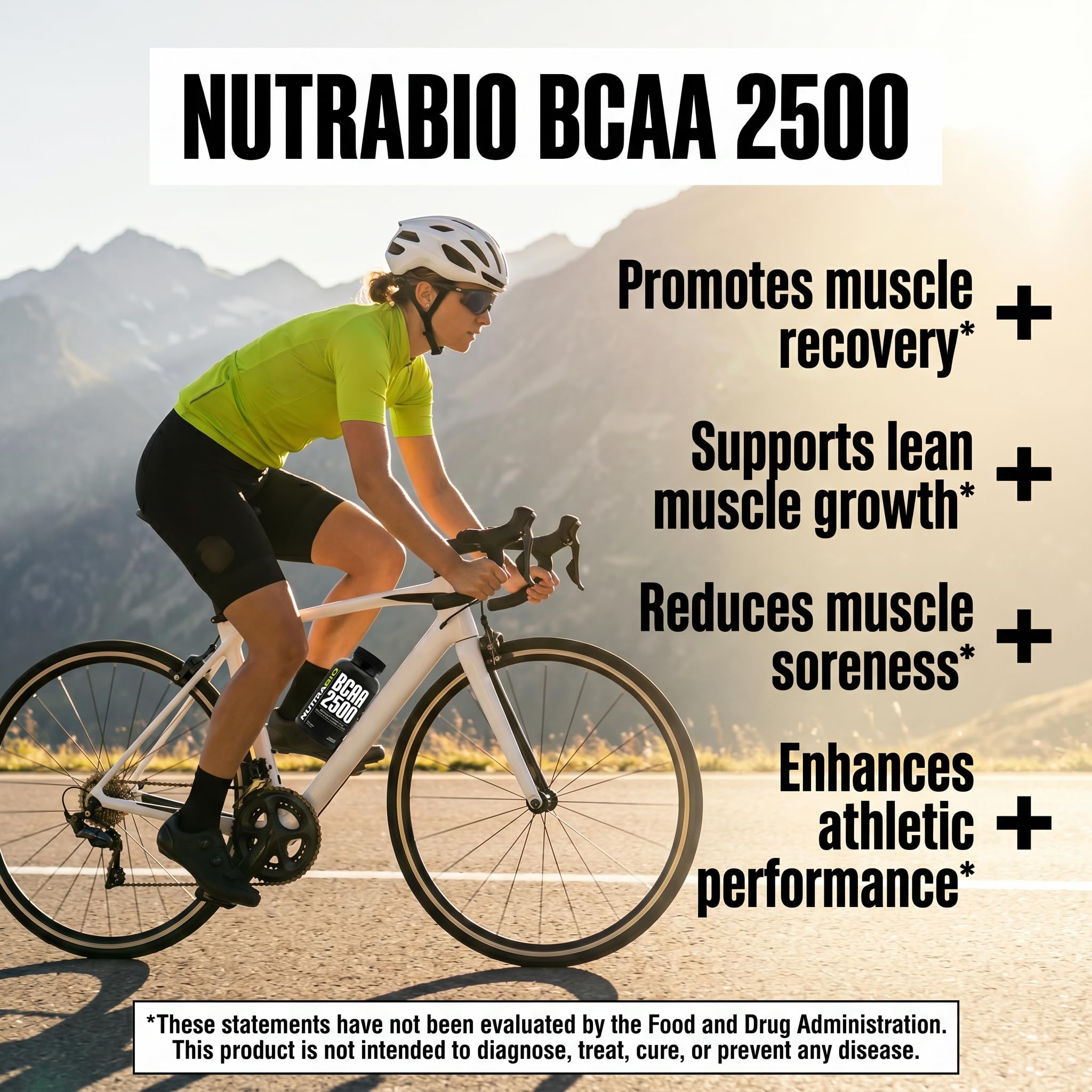 NutraBio – BCAA 2500 – Branched Chain Amino Acids – Support New Muscle Growth and Prevent Muscle Breakdown – 250 Capsules - Image 7