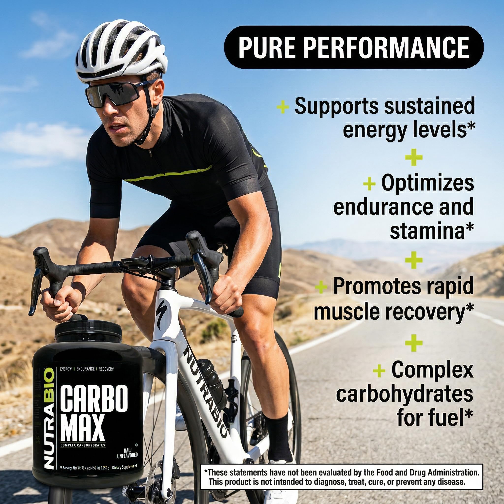 NutraBio CarboMax Maltodextrin Powder - Carbohydrate Powder for Sustained Energy - Calorie Rich for Muscle and Weight Gain - Unflavored - 5 Pounds, 75 Servings - Image 4