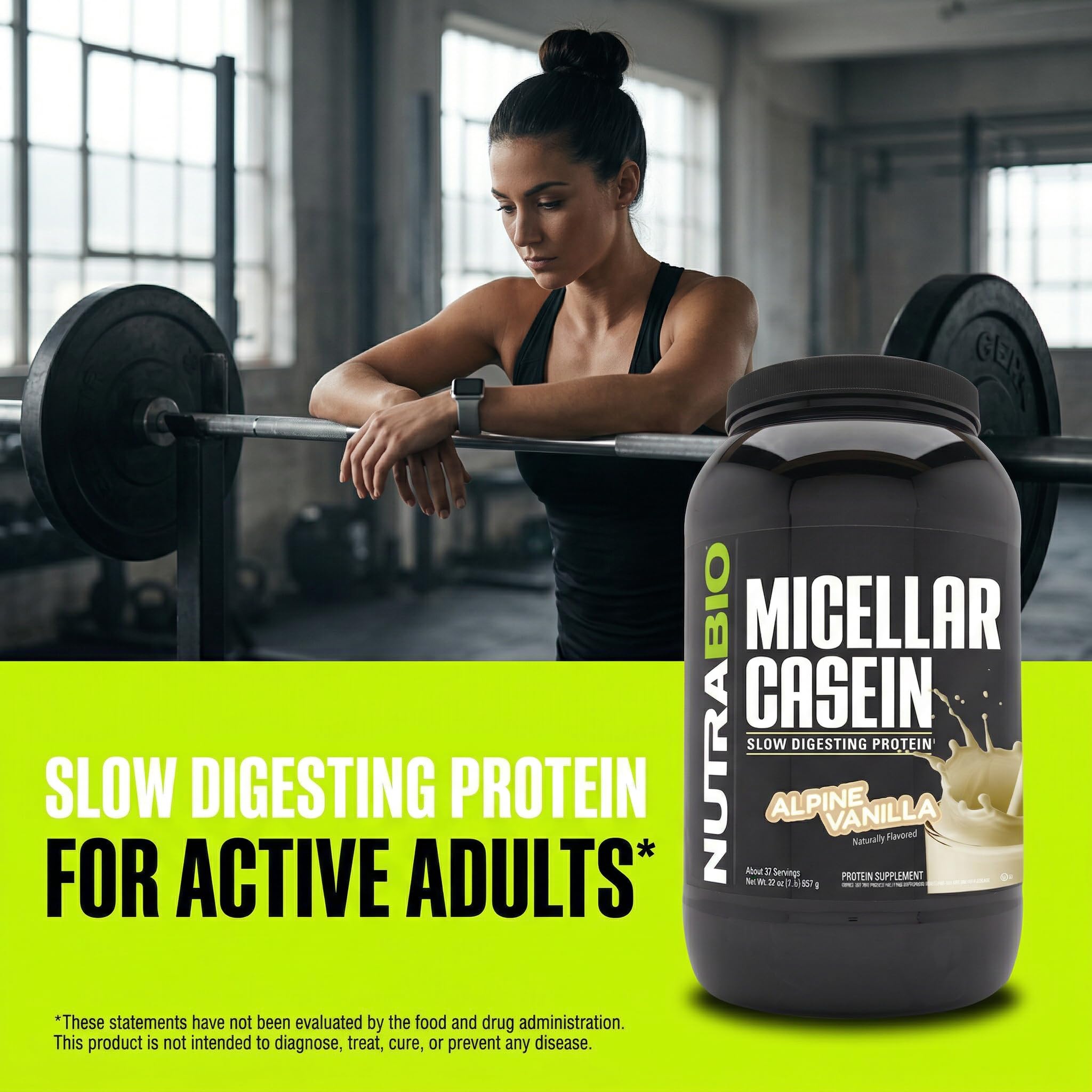 NutraBio Casein Protein Powder, Micellar Casien Powder, 25g Slow Digesting Protein, Helps Keep You Full, Overnight Muscle Recovery & Growth, BCAA & EAA, Gluten Free, Soy Free, 2lb Vanilla - Image 7