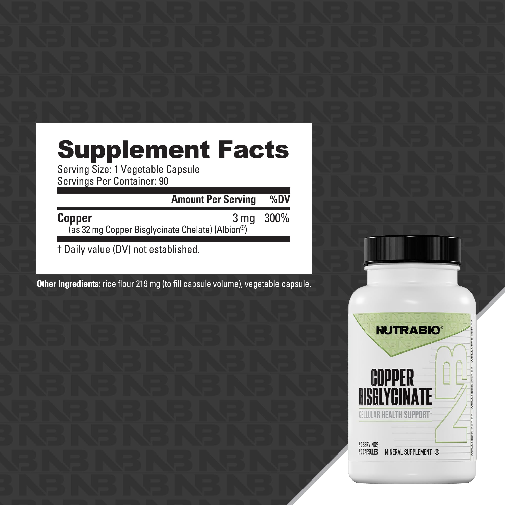 NutraBio Chelated Copper Bisglycinate Supplement (3mg), Immune Support - Copper Supplement- 90 Capsules - Image 5