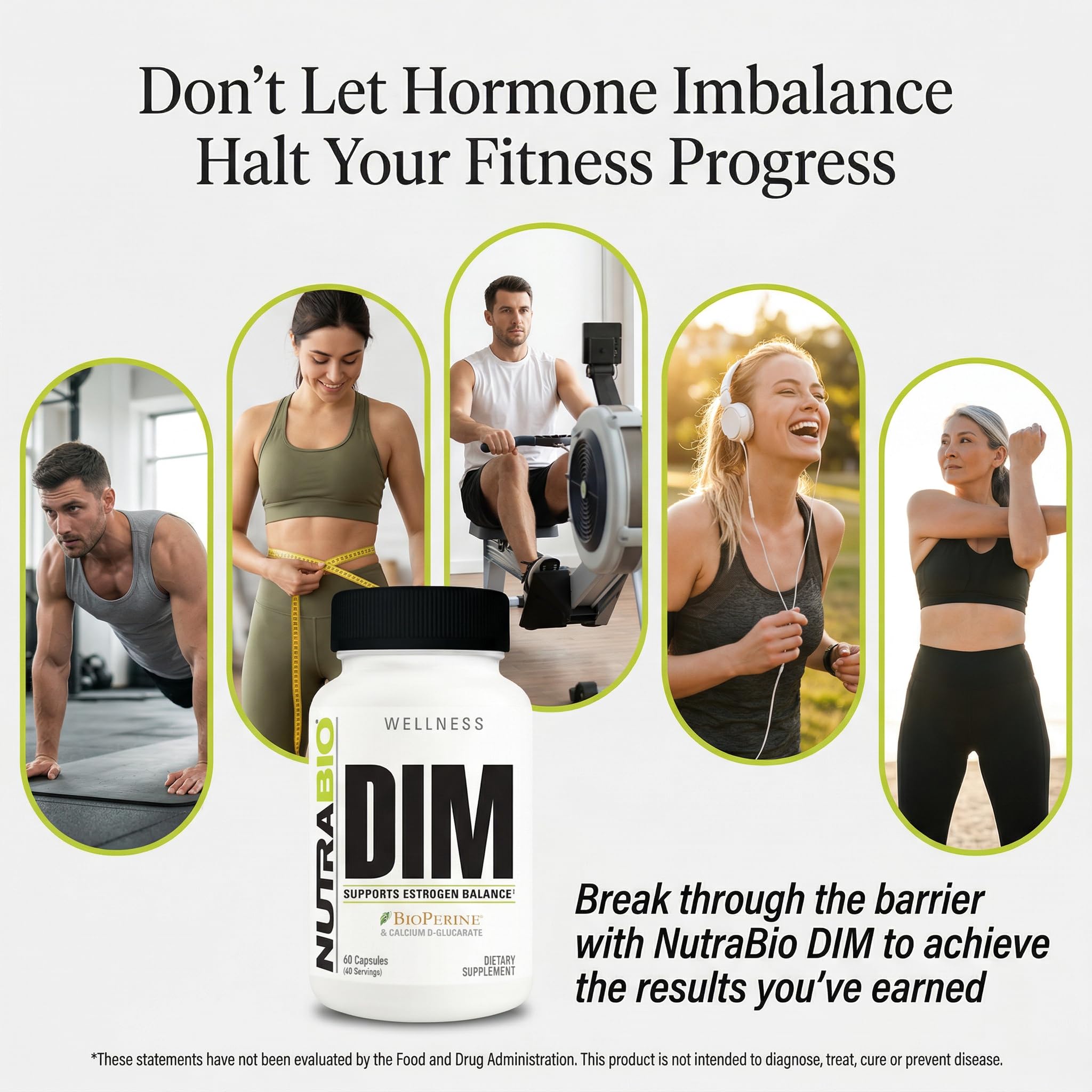 NutraBio DIM Supplement, Supports Estrogen Balance, 100mg - 60 Vegetable Capsules - Image 4