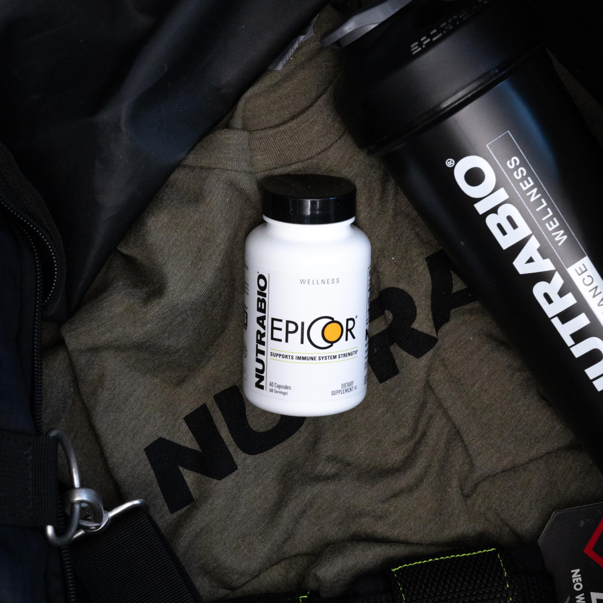 NutraBio Epicor Multi Vitamin - Prebiotic - Antioxidant Support - Independent Lab Tested - 500mg - 60 Vegetable Capsules - Image 5