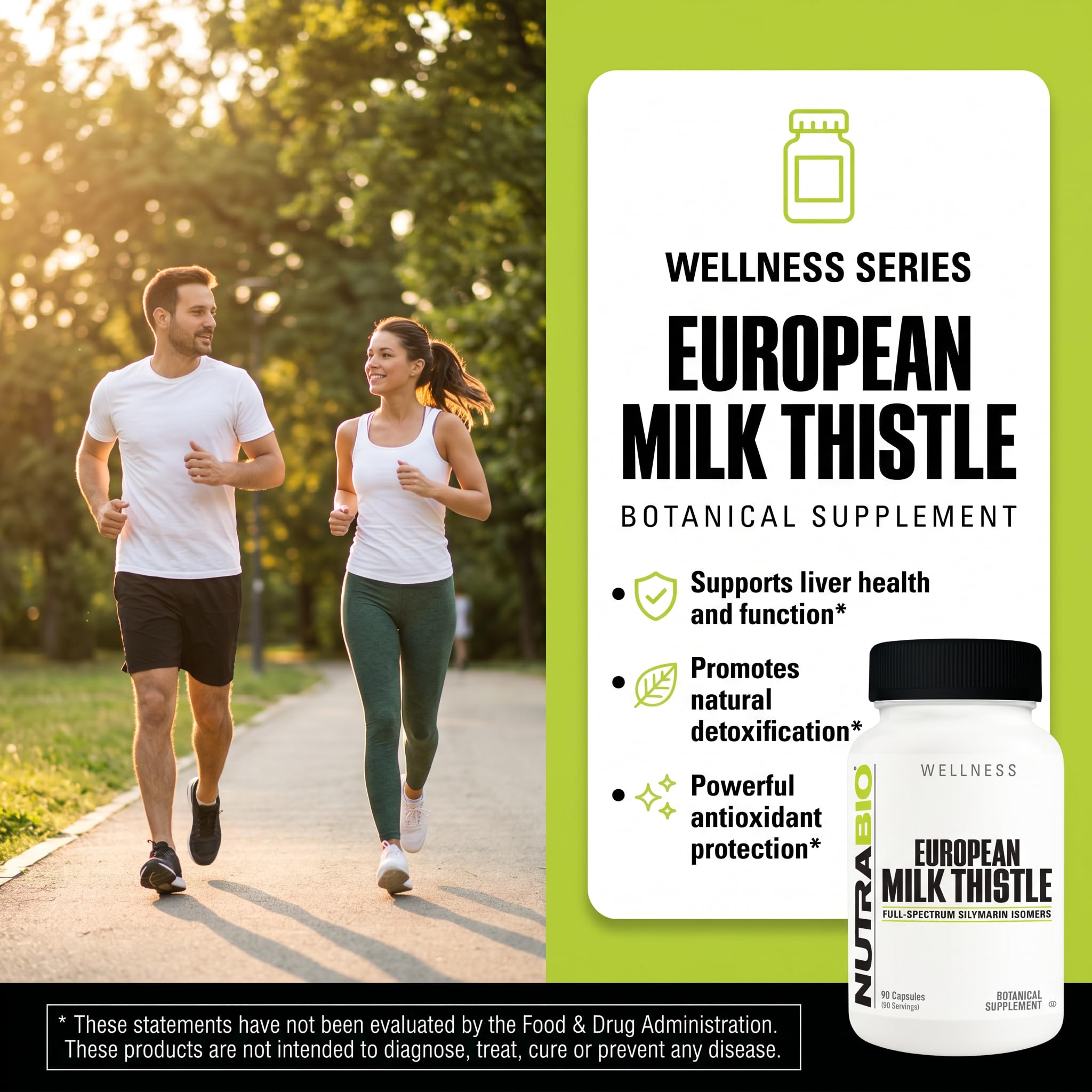 NutraBio European Milk Thistle Supplement, 241mg - Supports Antioxidant Benefits and Wellness for Liver Detox, 90 Capsules, 80% Silymarin Extract, Herbal Supplement - Image 3