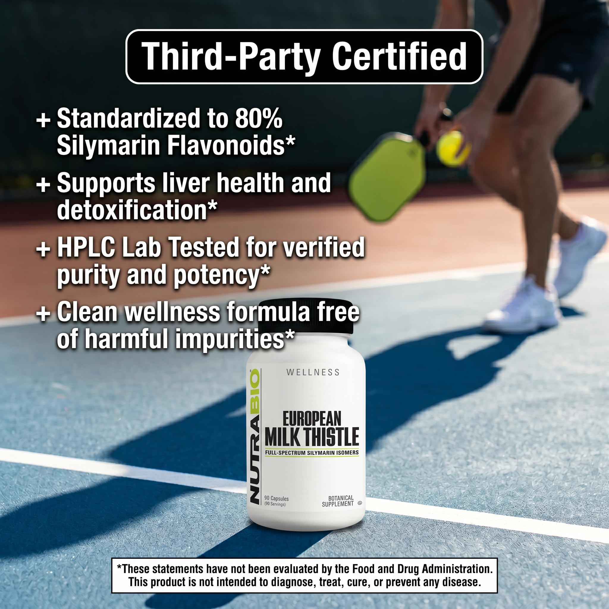 NutraBio European Milk Thistle Supplement, 241mg - Supports Antioxidant Benefits and Wellness for Liver Detox, 90 Capsules, 80% Silymarin Extract, Herbal Supplement - Image 4