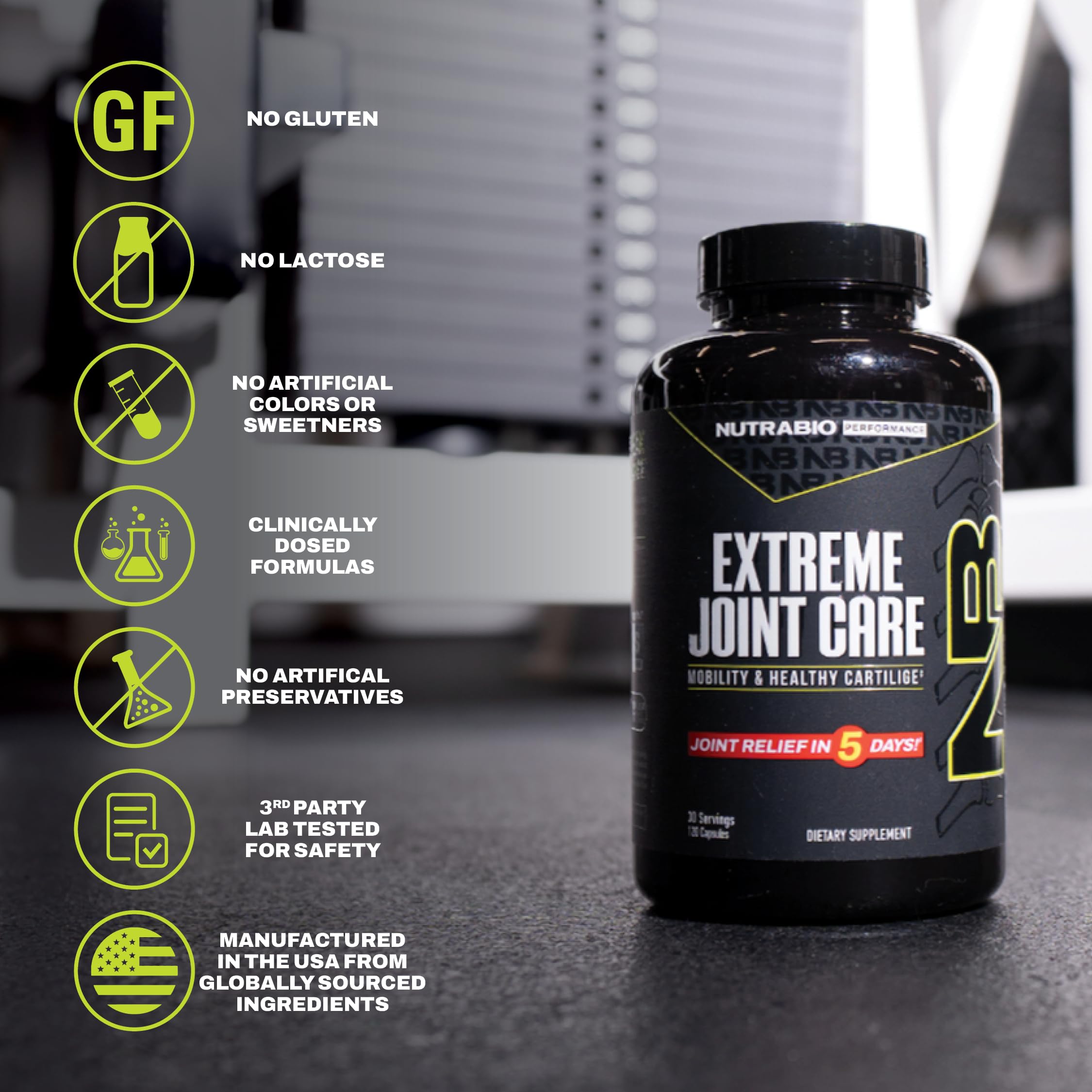 NutraBio Extreme Joint Care - Joint Support Supplement - Joint Health Supplement, Supports Joints, Mobility, and Cartilage - 120 Capsules - Image 7