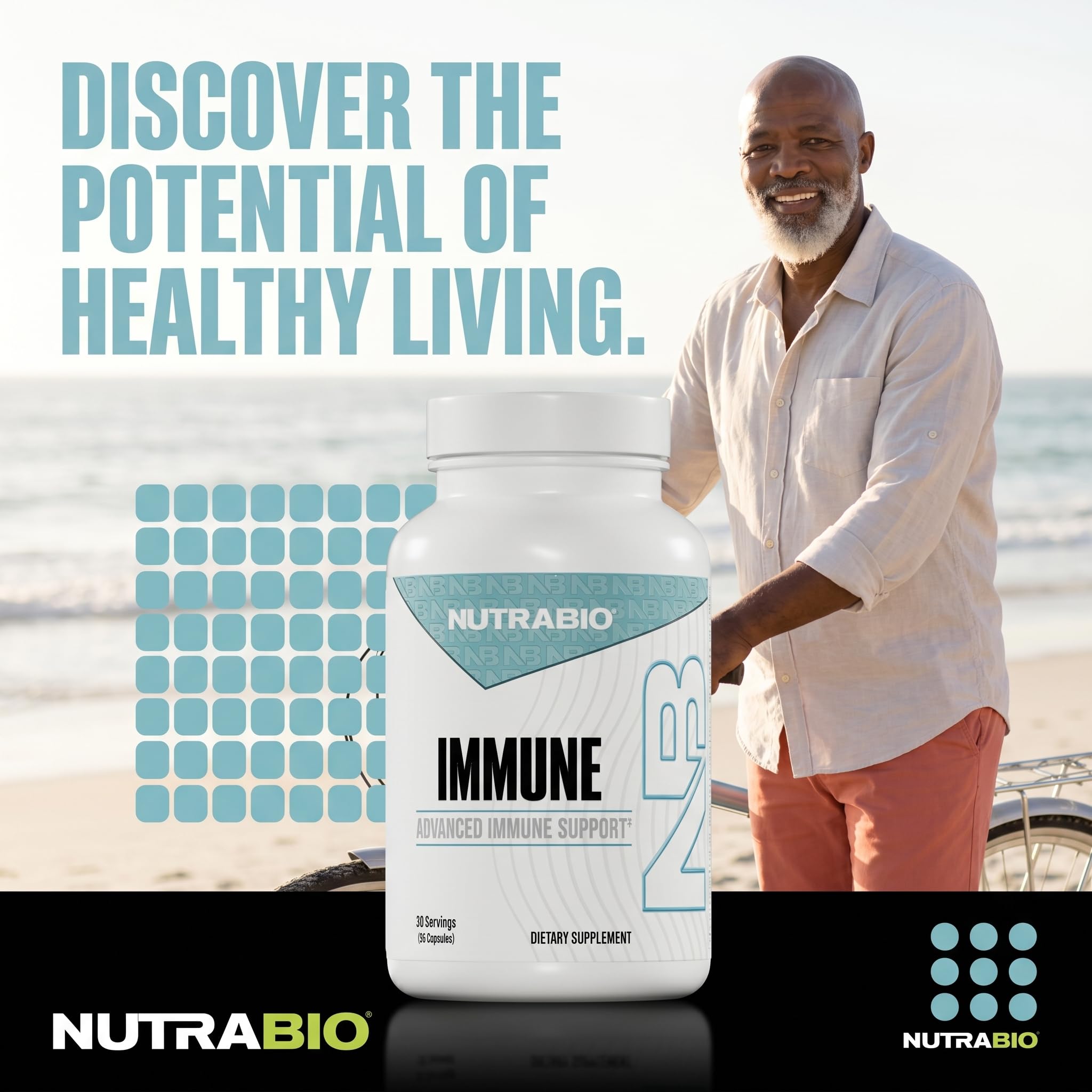 NutraBio Immune Support Supplement with EpiCor - 90 Vegetable Capsules - Image 6