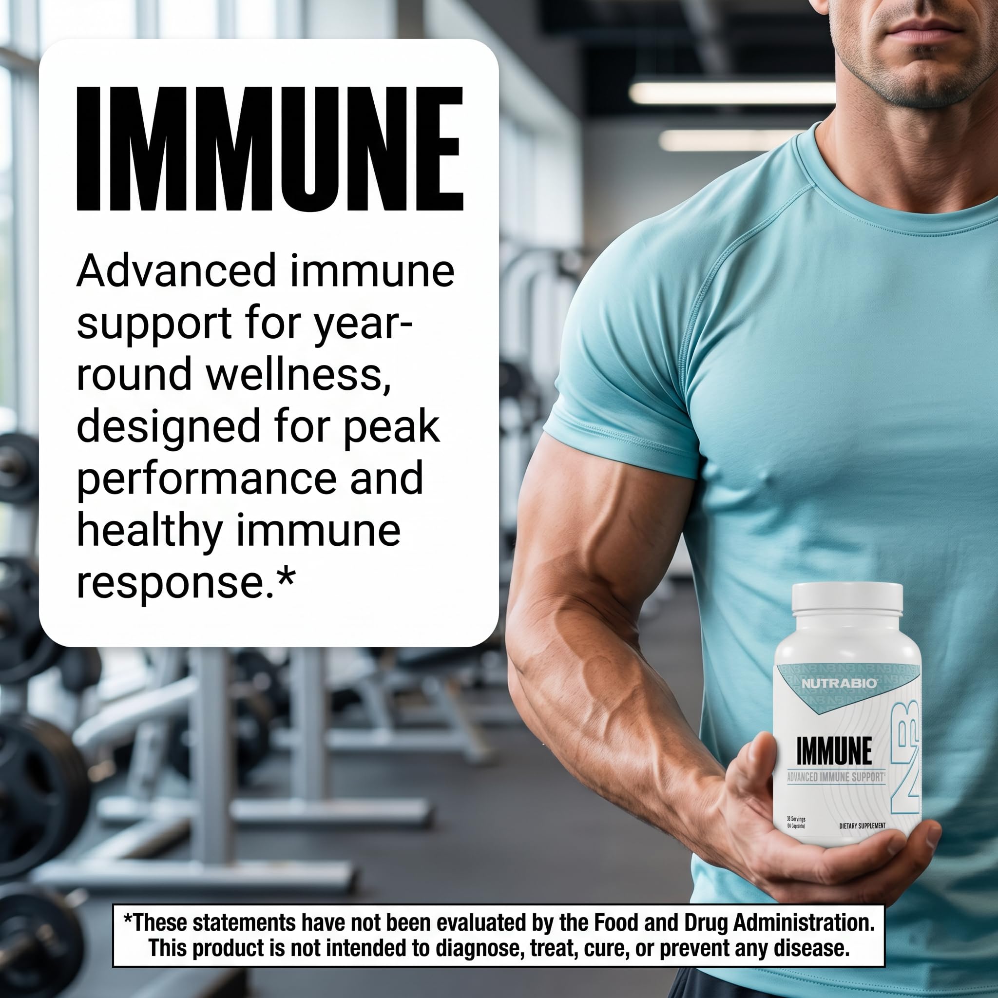 NutraBio Immune Support Supplement with EpiCor - 90 Vegetable Capsules - Image 9