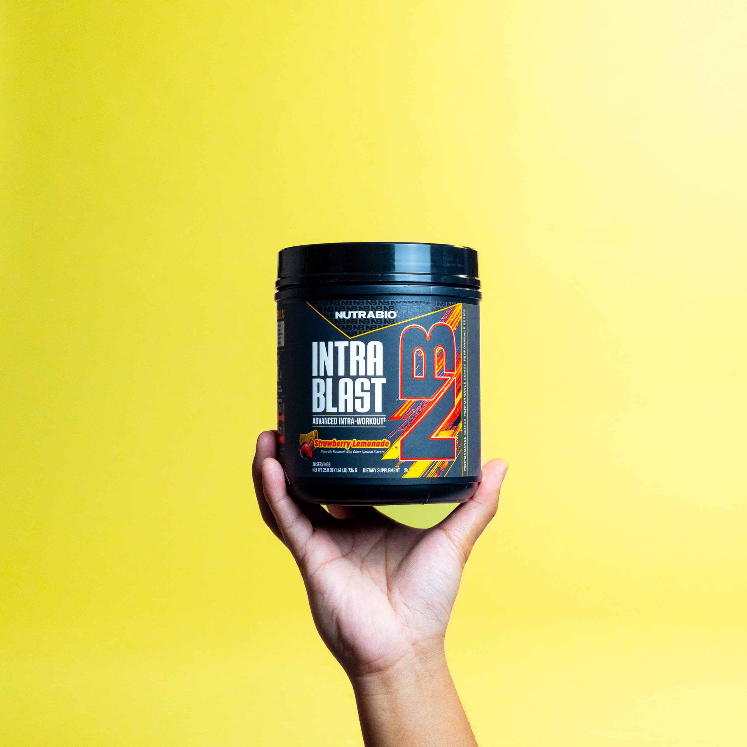 NutraBio Intra Blast Bcaa Powder Amino Acid Supplement, Electrolyte & Hydration Blend, Intra, Pre Workout & Muscle Recovery, 20g Eaa Amino Acids Powder, 5g Glutamine- Strawberry Lemonade, 30 Serving - Image 4