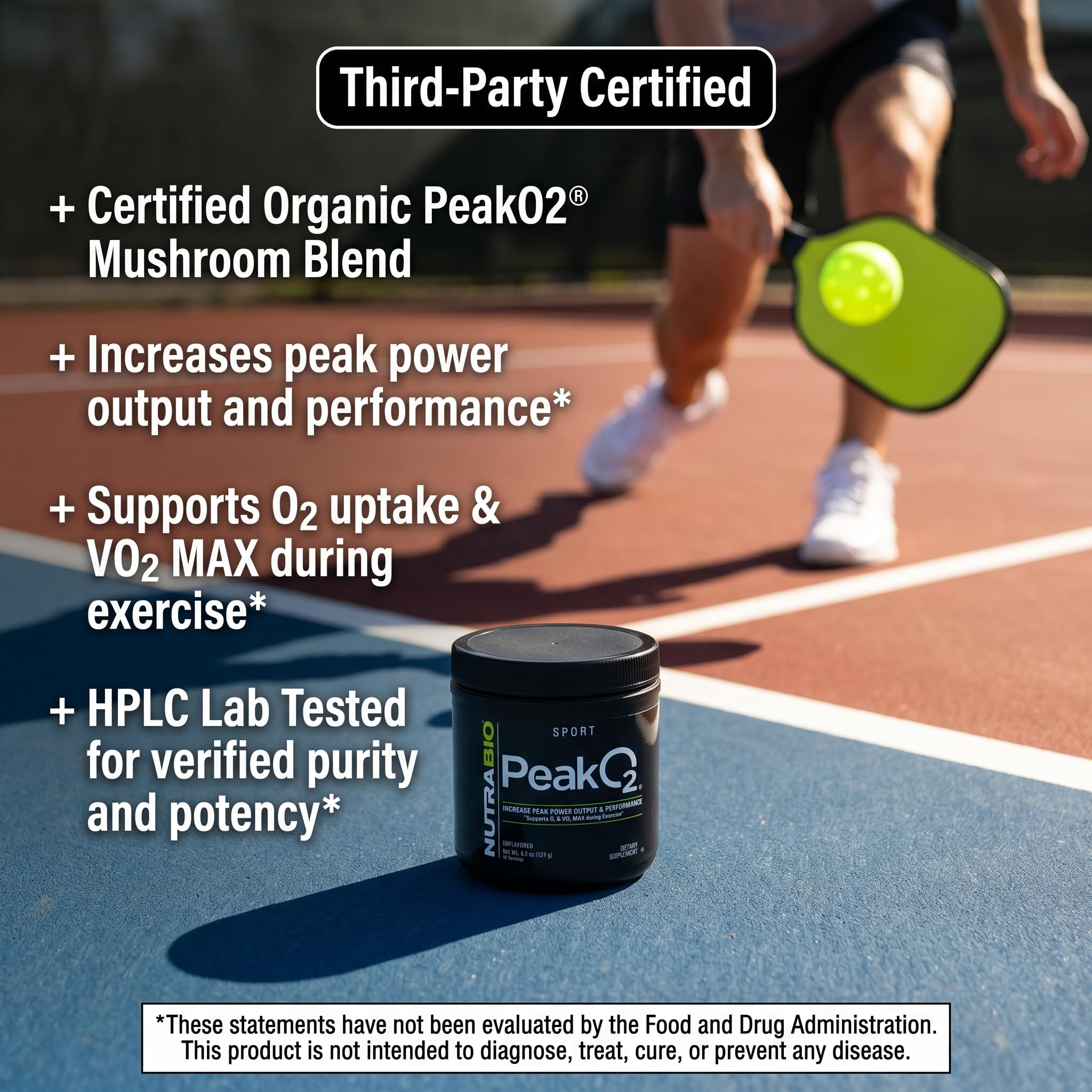 NutraBio Labs Peak O2, Unflavored, 4.2 oz (120 g), Nutritional Supplement - Image 4