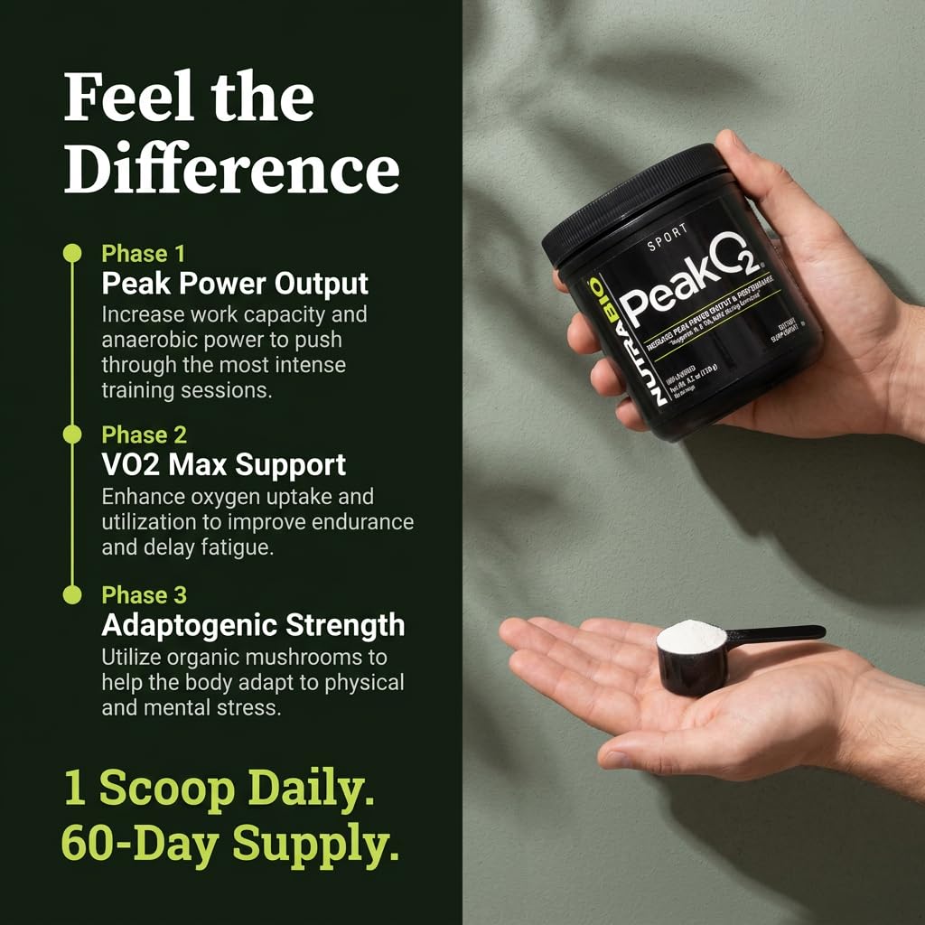NutraBio Labs Peak O2, Unflavored, 4.2 oz (120 g), Nutritional Supplement - Image 5