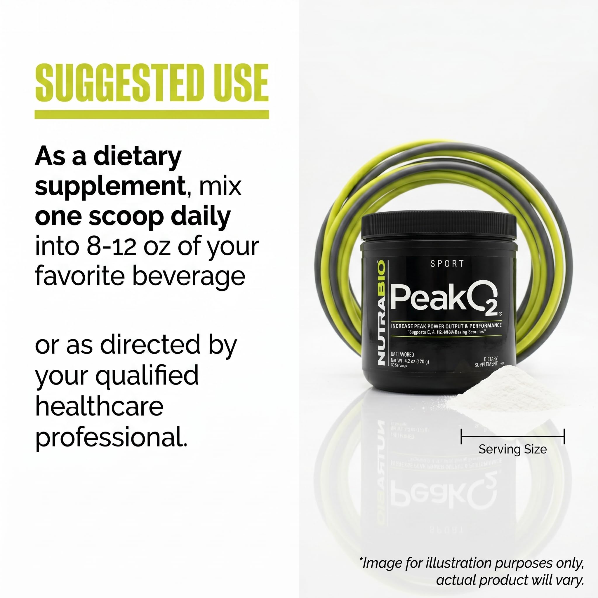 NutraBio Labs Peak O2, Unflavored, 4.2 oz (120 g), Nutritional Supplement - Image 7