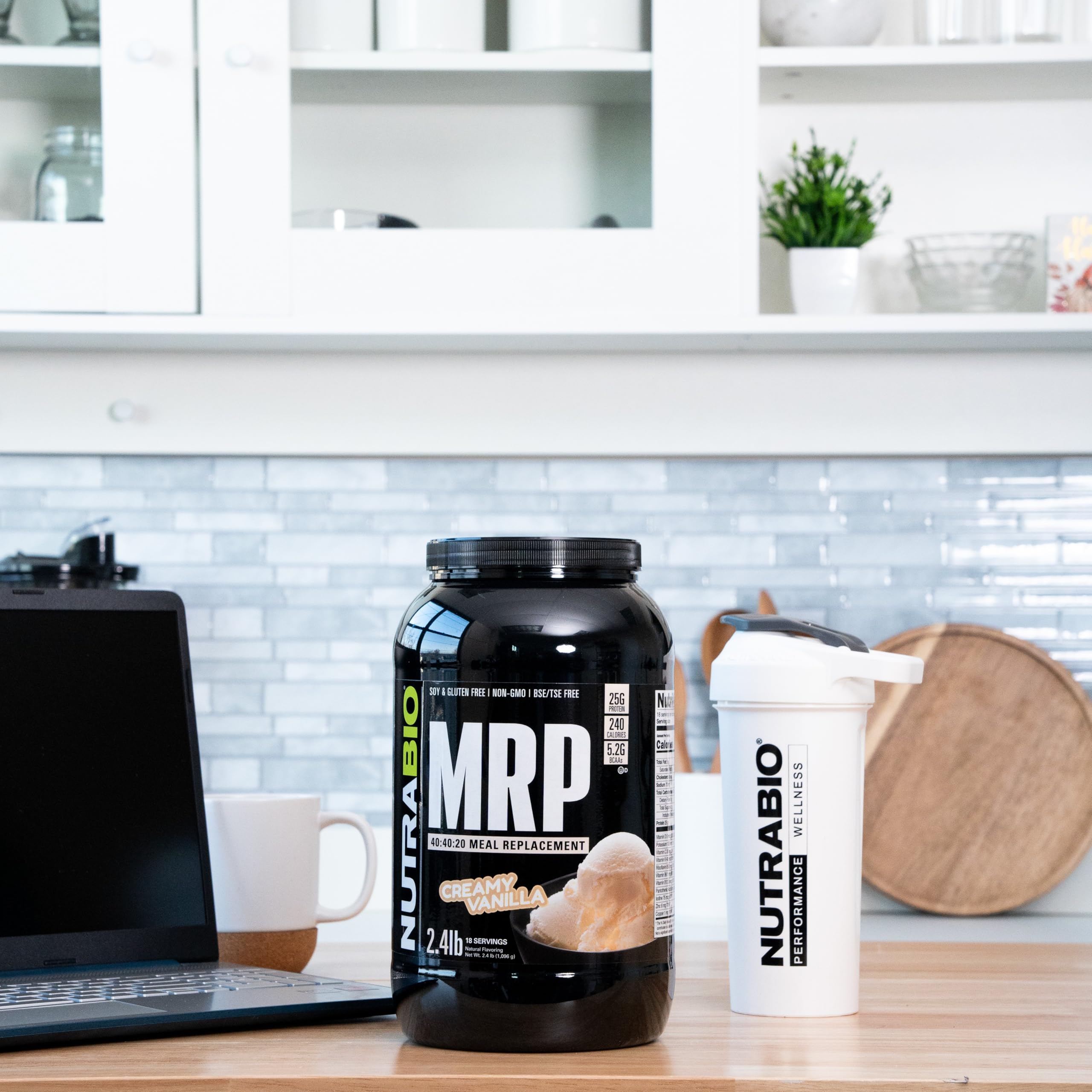 NutraBio MRP Complete Meal Replacement Protein Powder - 2.5 Pounds - Creamy Vanilla - Image 4