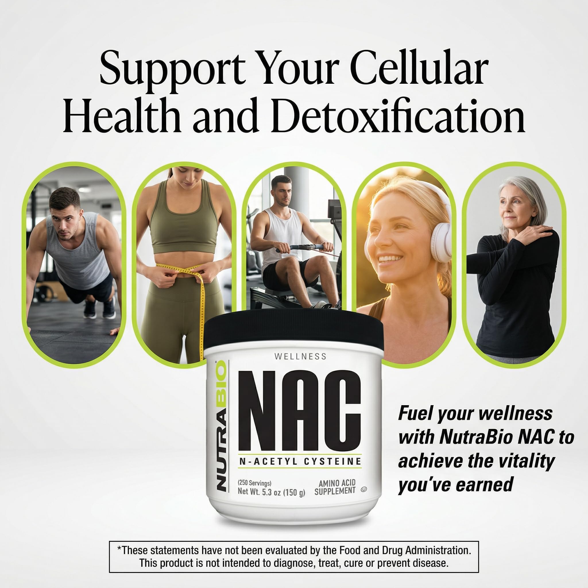 NutraBio N-Acetyl Cysteine Supplement (NAC) - 150 Grams Powder, 600mg Serving - Powerful Anti-Oxidant - Immune Support - No Fillers - Non-GMO - Gluten Free - Image 4