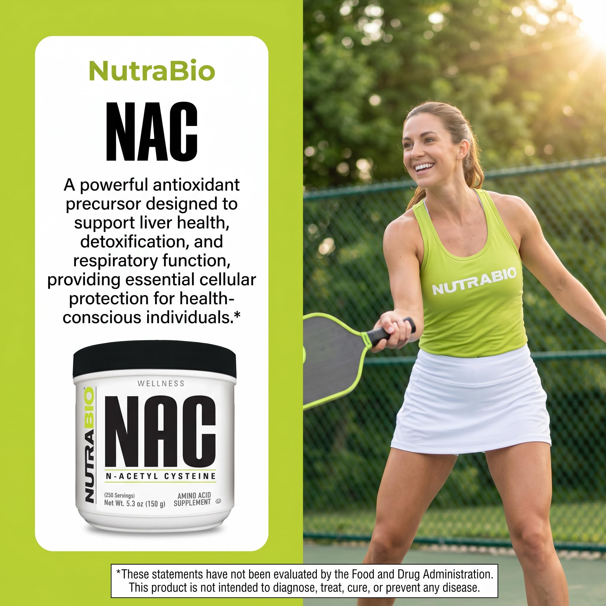 NutraBio N-Acetyl Cysteine Supplement (NAC) - 150 Grams Powder, 600mg Serving - Powerful Anti-Oxidant - Immune Support - No Fillers - Non-GMO - Gluten Free - Image 5