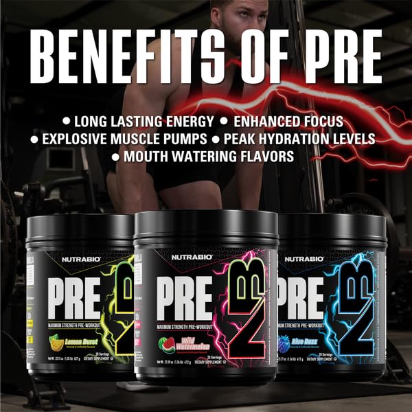 NutraBio Preworkout Powder, Watermelon| Explosive Energy, Laser Focus, Extreme Pumps| Pre Workout for Men & Women| Performance, Endurance, Power Complex, Caffeine, Electrolytes - Image 5