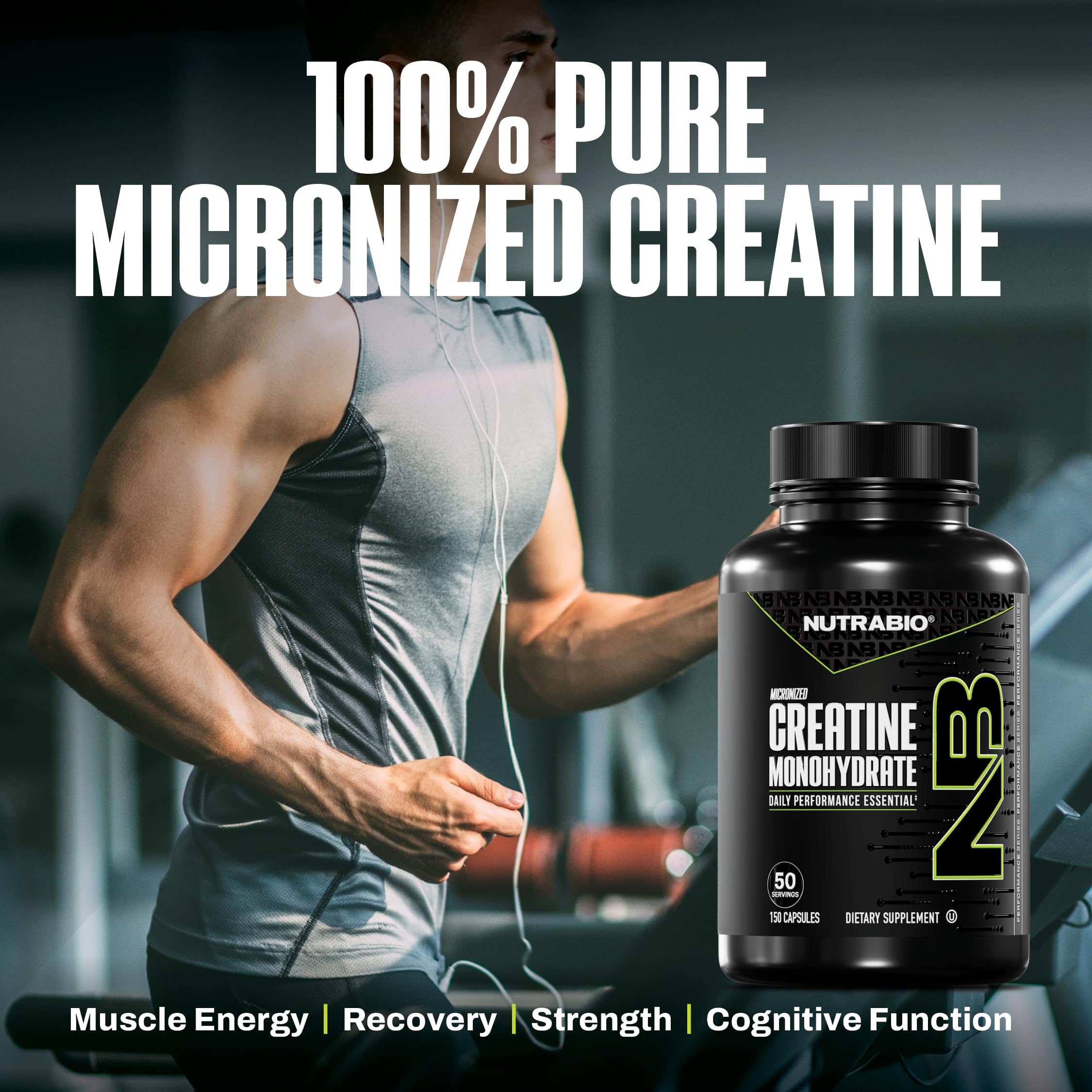 NutraBio Pure Micronized Creatine Monohydrate Capsules, Creatine Pills, Supports Bulk Muscle Energy, Recovery, and Strength - Keto Friendly, Kosher, Creatine Nutritional Supplement for Men and Women - Image 5