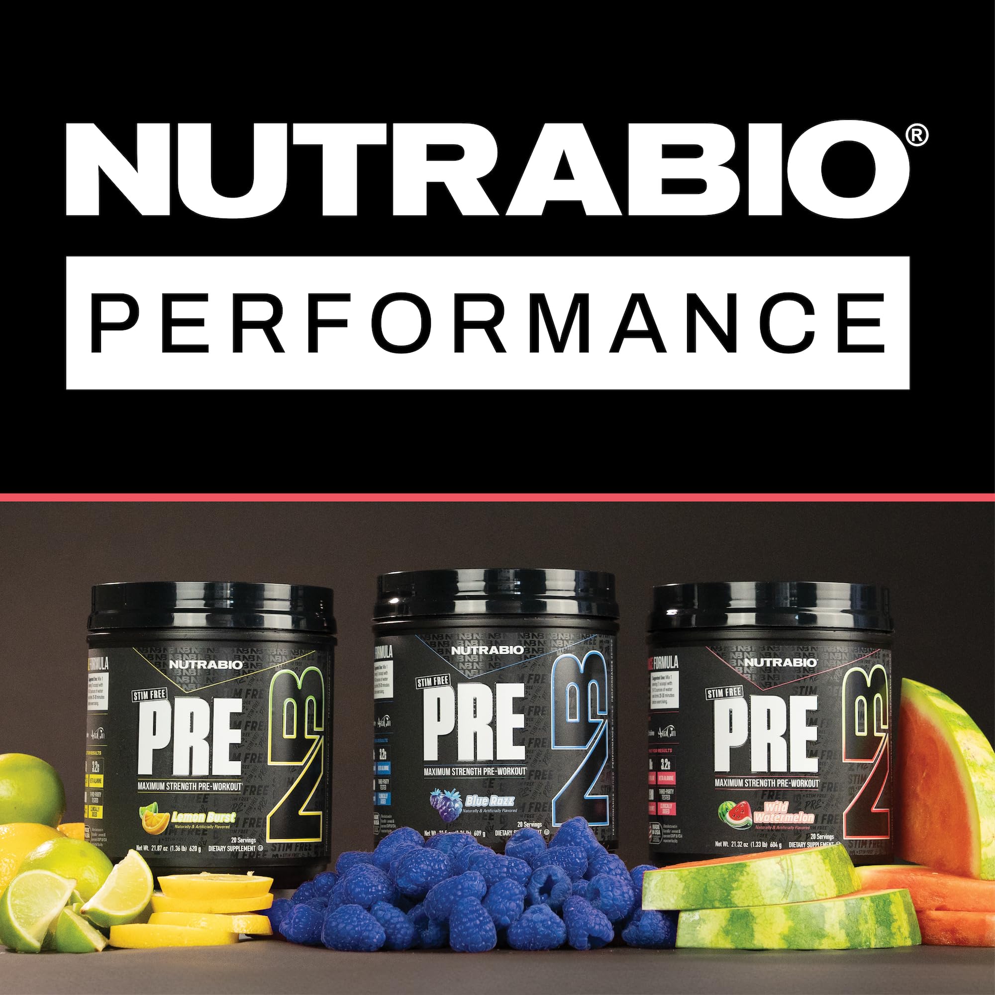 NutraBio STIM-Free PRE Workout for Men, New Formula | Laser Focus, Extreme Pumps | Performance, Endurance | 10g Citrulline, Beta Alanine, Nitrates, Nootropics, Electrolytes - 20 Servings Watermelon - Image 5