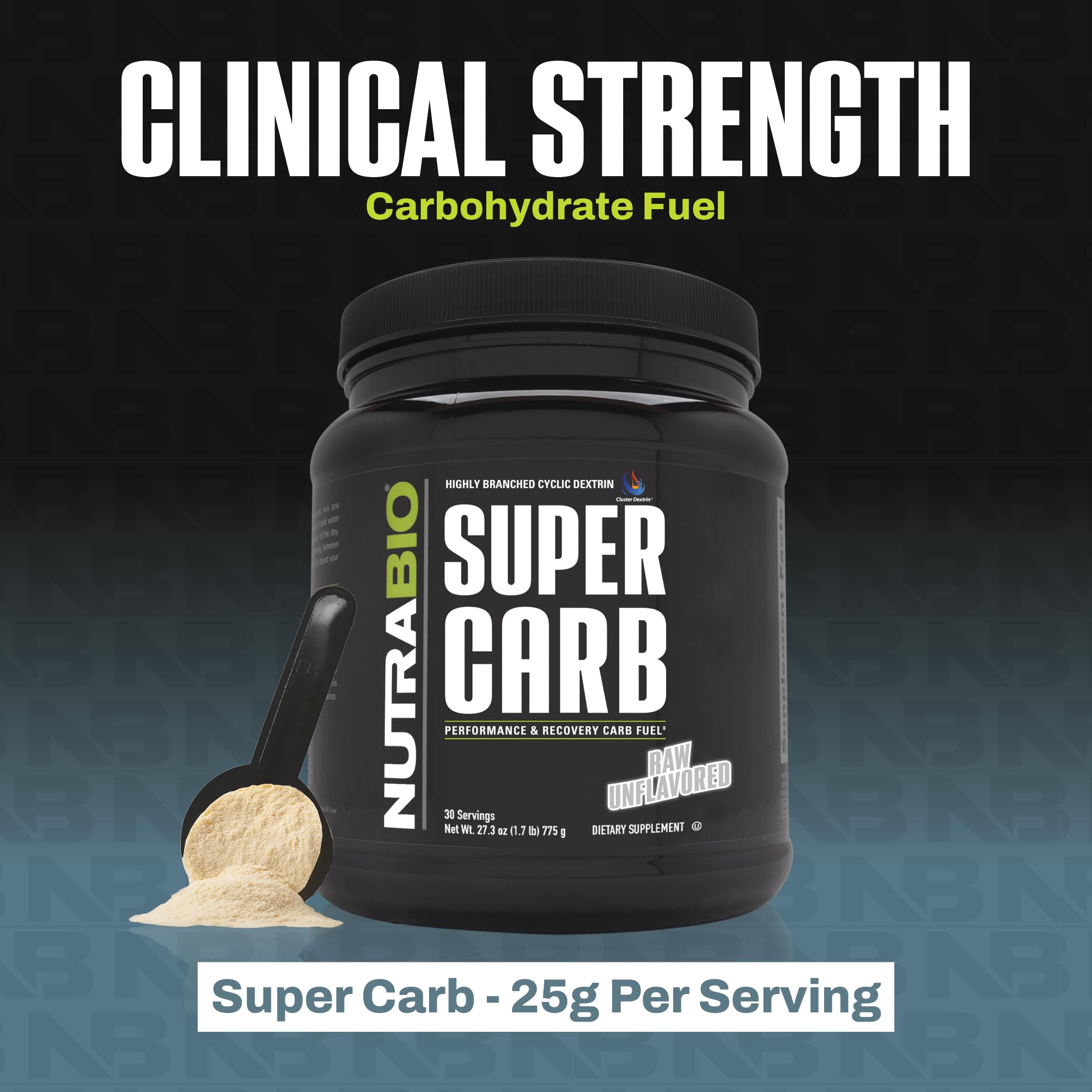 NutraBio Super Carb, Carbohydrate Powder with Cluster Dextrin & Electrolytes, Advanced Carb Supplement Powder for Workout Fuel, Performance, and Muscle Recovery, Cyclic Dextrin, Unflavored, 30 Sv - Image 8
