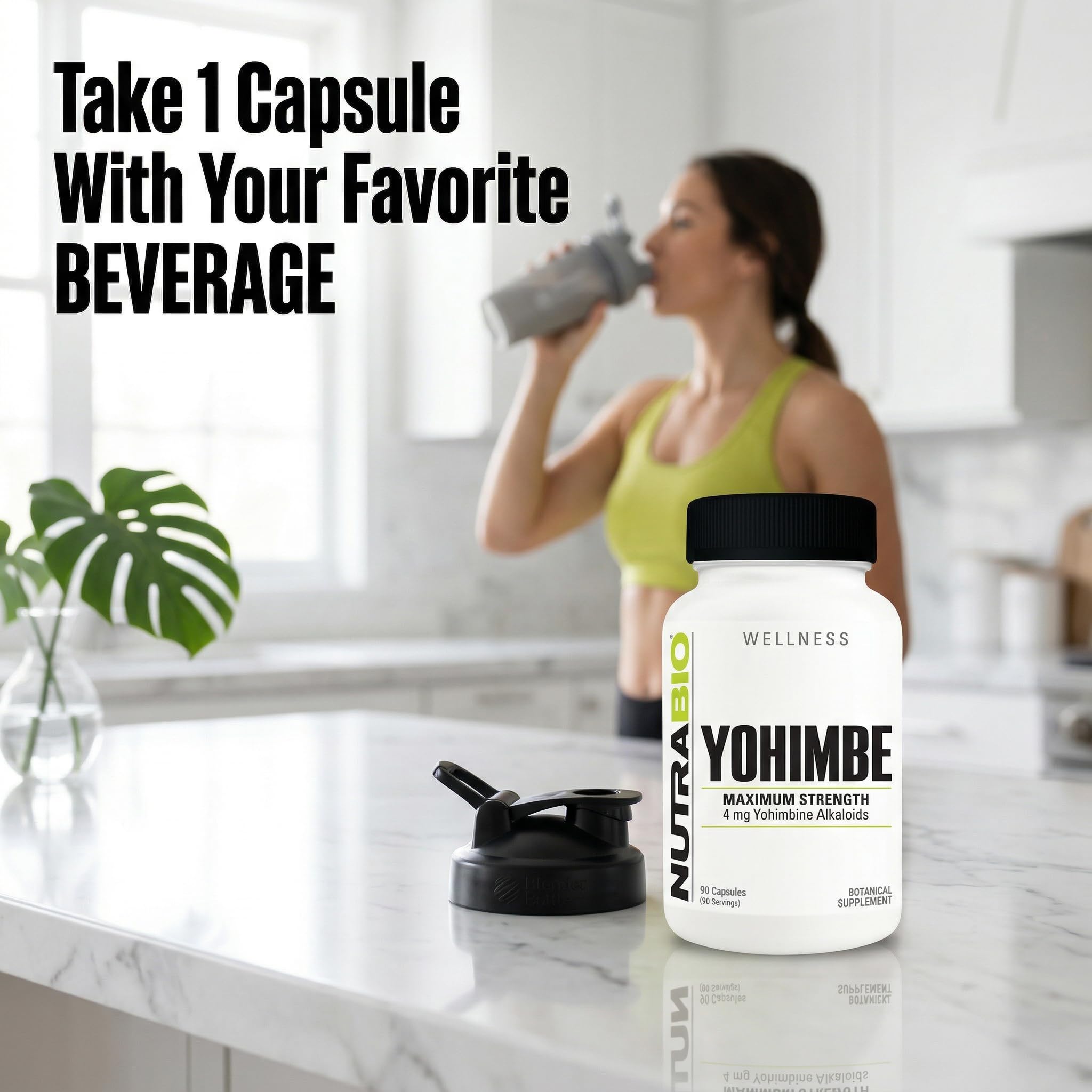 NutraBio Yohimbe Bark Extract Supplement for Men and Women, 4mg, 90 Vegetable Capsules - Image 7